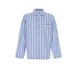 Tekla Men Embroidered Poplin Oversize Pyjama Shirt